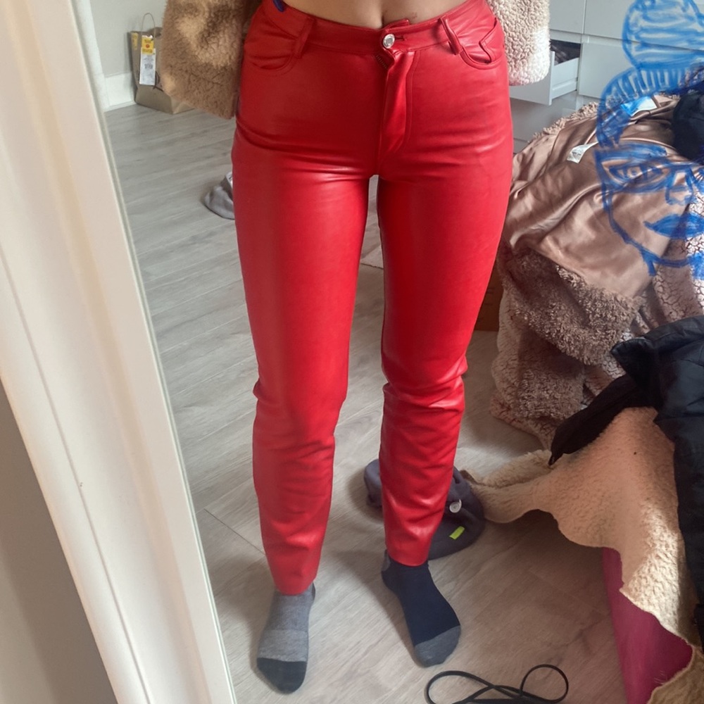 melina pants red size 4